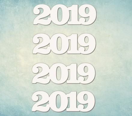 ARTCHB004752 &quot;2019&quot; чипборд