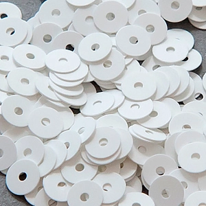 176W цв.Bianco Satinati, пайетки итальянские 3мм 3г