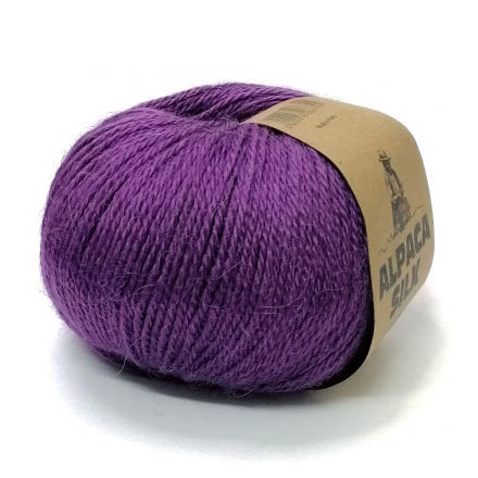 Alpaca Silk (Kutnor) 1548 темная фиалка, пряжа 50г