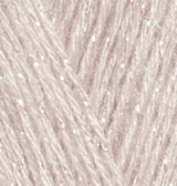 Angora Gold Simli (Alize) 506 молочно-бежевый, пряжа 100г