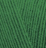 Lanagold Fine (Alize) 118 т.зеленый, пряжа 100г