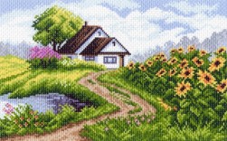 1406 &quot;Летний день&quot; канва с нанесенным рисунком