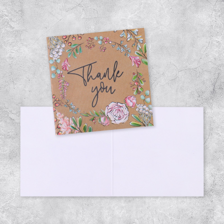 4669521 &quot;Thank you&quot; открытка 7х7 см