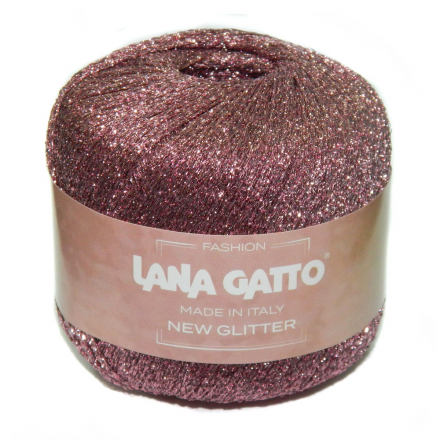 New Glitter (Lana Gatto) 8584 розовые искры, пряжа 25г