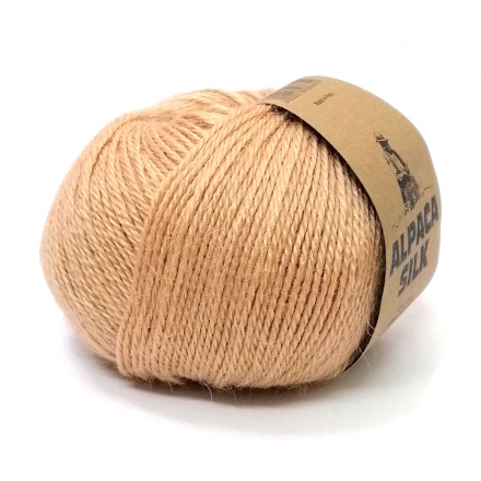 Alpaca Silk (Kutnor) 1635 темный беж, пряжа 50г