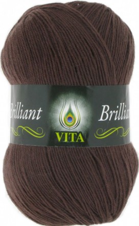 Brilliant (Vita) 5115 холодный коричневый, пряжа 100г
