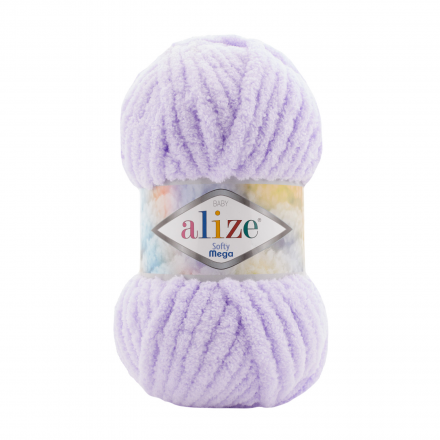 Softy Mega (Alize) 146 нежная сирень, пряжа 100г