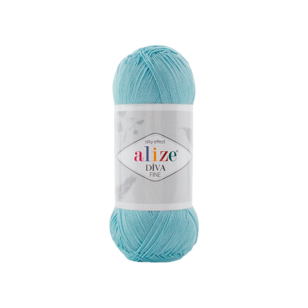 Diva Fine Forever (Alize) 376 св.бирюза, пряжа 100г