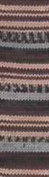 Wooltime (Alize) 11015 коричневый принт, пряжа 100г