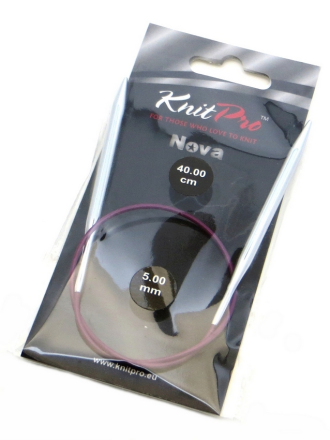 10355 Nova Metal KnitPro спицы круговые 5 мм 40 см