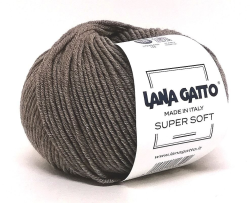 Super Soft (Lana Gatto) 20944 коричневый, пряжа 50г
