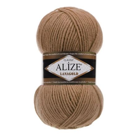Lanagold (Alize) 466 т.бежевый, пряжа 100г