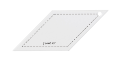 PPS-03 &quot;ромб 45°&quot; шаблон для пэчворка 9см х 6,5см