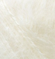 Mohair classik (Alize) 01 кремовый, пряжа 100г
