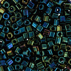 TOHO CUBE 1,5 мм 0084 зеленый, бисер 5 г (Япония)