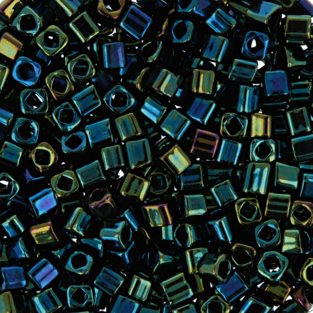 TOHO CUBE 1,5 мм 0084 зеленый, бисер 5 г (Япония)