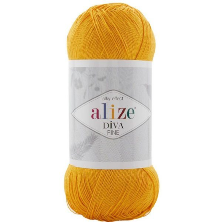 Diva Fine Forever (Alize) 488 жёлтый, пряжа 100г