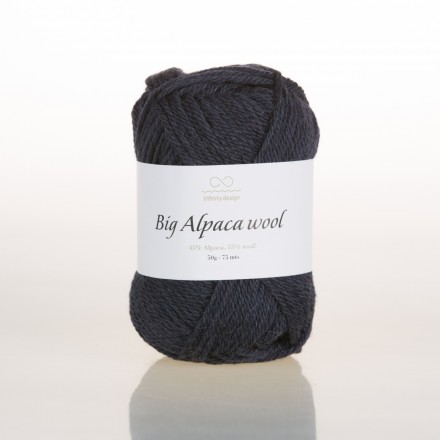 Big Alpaca Wool (Infinity) 6081 темный синий, пряжа 50г