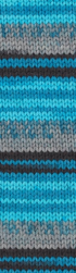 Wooltime (Alize) 11017 бирюза принт, пряжа 100г