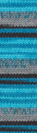 Wooltime (Alize) 11017 бирюза принт, пряжа 100г