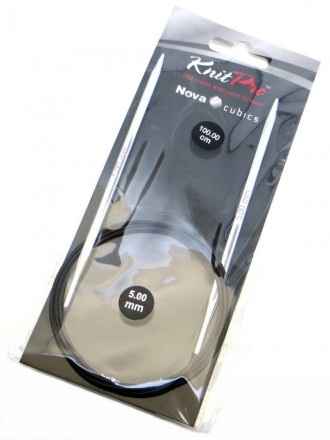 12219 Nova Cubics KnitPro спицы круговые 5 мм 100 см