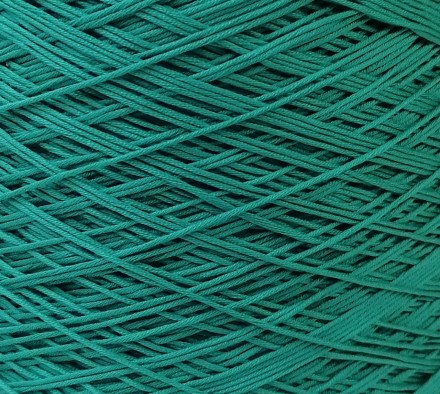 Egitto (Weltus) 49 зеленая бирюза, пряжа бобинная итальянская 1г