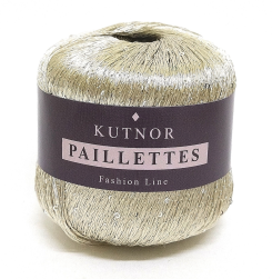 Paillettes (Kutnor) 154 св.золото, пряжа 50г
