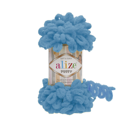 Puffy (Alize) 16 гол.бирюза, пряжа 100г