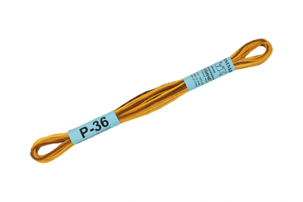 Р-36 горчичный-т.желтый, нитки мулине меланж Gamma 8м