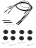 20649 Charcoal Ruby KnitPro набор съемных деревянных спиц (Делюкс)