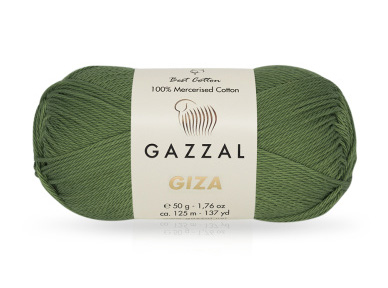 Giza (Gazzal) 2462 хаки, пряжа 50г