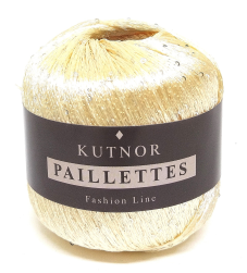 Paillettes (Kutnor) 171 т.крем, пряжа 50г