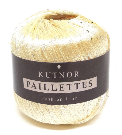 Paillettes (Kutnor) 171 т.крем, пряжа 50г
