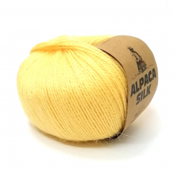 Alpaca Silk (Kutnor) 2630 светло-желтый, пряжа 50г