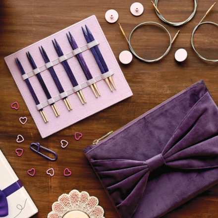 25650 J&#039;adore KnitPro набор съемных деревянных кубических спиц