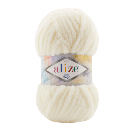 Softy Mega (Alize) 62 св.молочный, пряжа 100г
