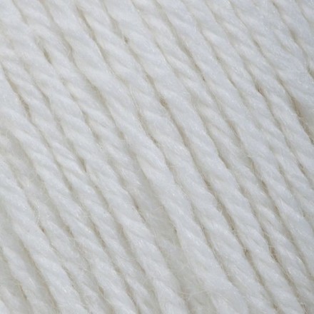 Baby wool (Gazzal) 801 белый, пряжа 50г
