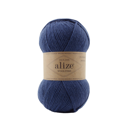 Wooltime (Alize) 797 синяя ночь, пряжа 100г