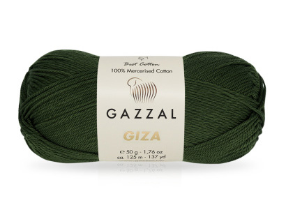 Giza (Gazzal) 2463 т.хаки, пряжа 50г