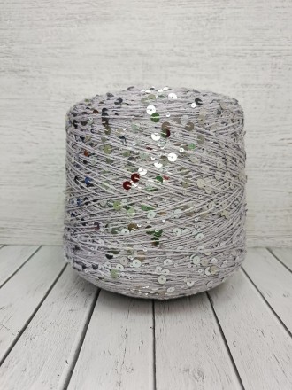 Shine Pail (Kutnor) 062 серебро, пряжа бобинная итальянская 1г