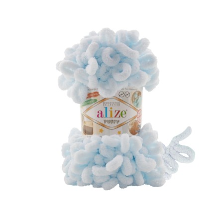 Puffy (Alize) 730 св.голубой, пряжа 100г