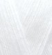 Angora Gold (Alize) 55 белый, пряжа 100г