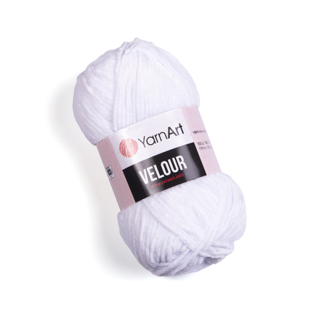 Velour (Yarnart) 840 отбелка, пряжа 100г