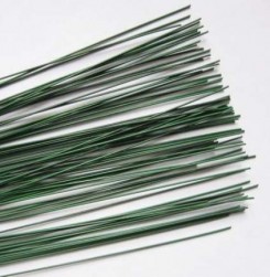 FIW-1.6 01 зеленая проволока флористическая в оплётке 1.6мм 12шт