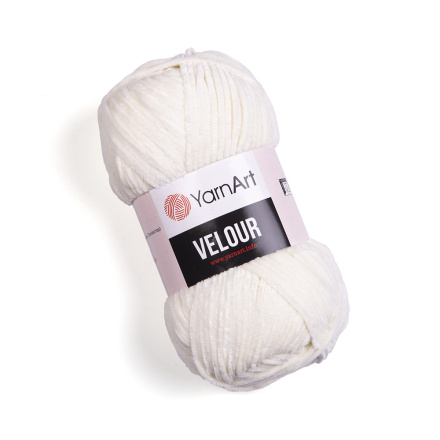Velour (Yarnart) 841 кремовый, пряжа 100г