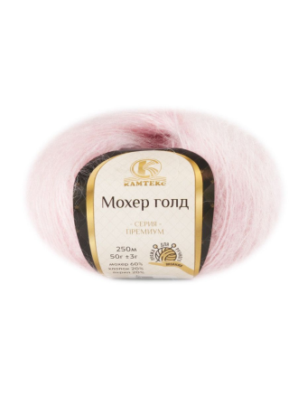 Мохер Голд (Камтекс) 293 розовый песок, пряжа 50г