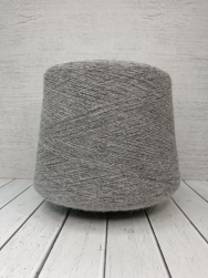 Angora Soft (Haitong Textile) H903 серый меланж, пряжа бобинная китайская 1г