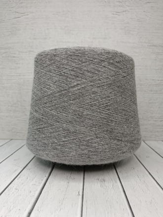 Angora Soft (Haitong Textile) H903 серый меланж, пряжа бобинная китайская 1г