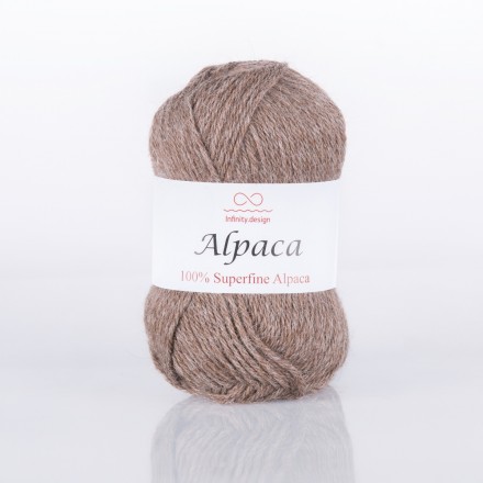 Alpaca (Infinity) 0063 тём.бежевый, пряжа 50г