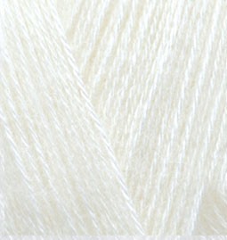 Angora Gold (Alize) 62 св.молочный, пряжа 100г